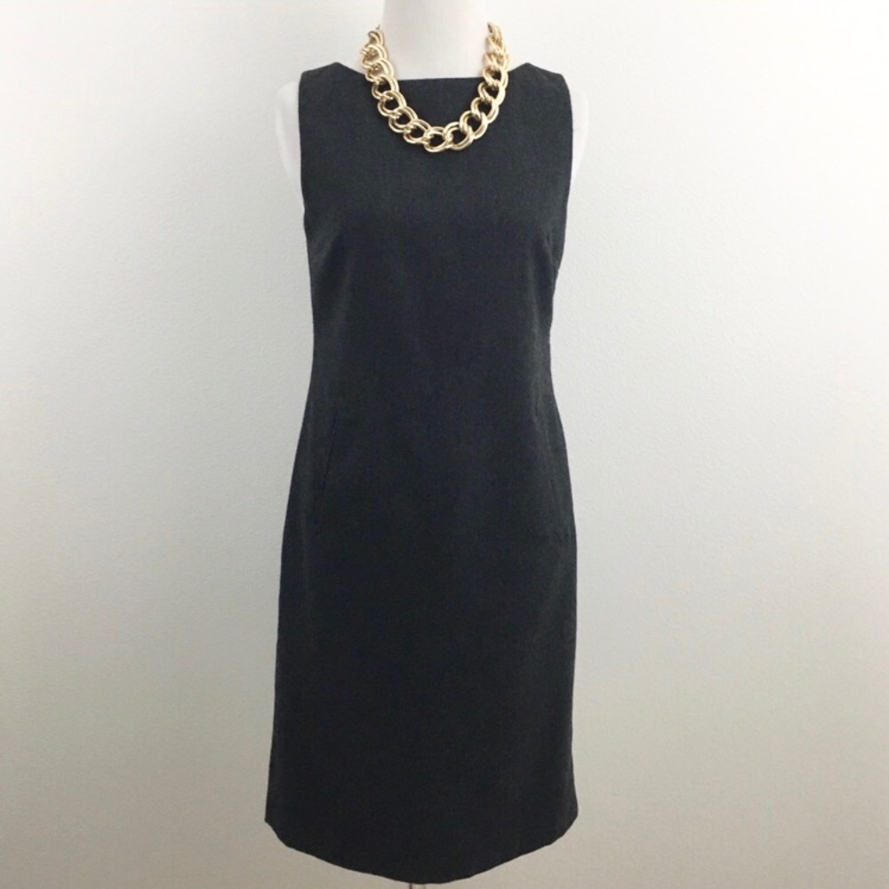 LOFT | Charcoal Gray Sheath Dress